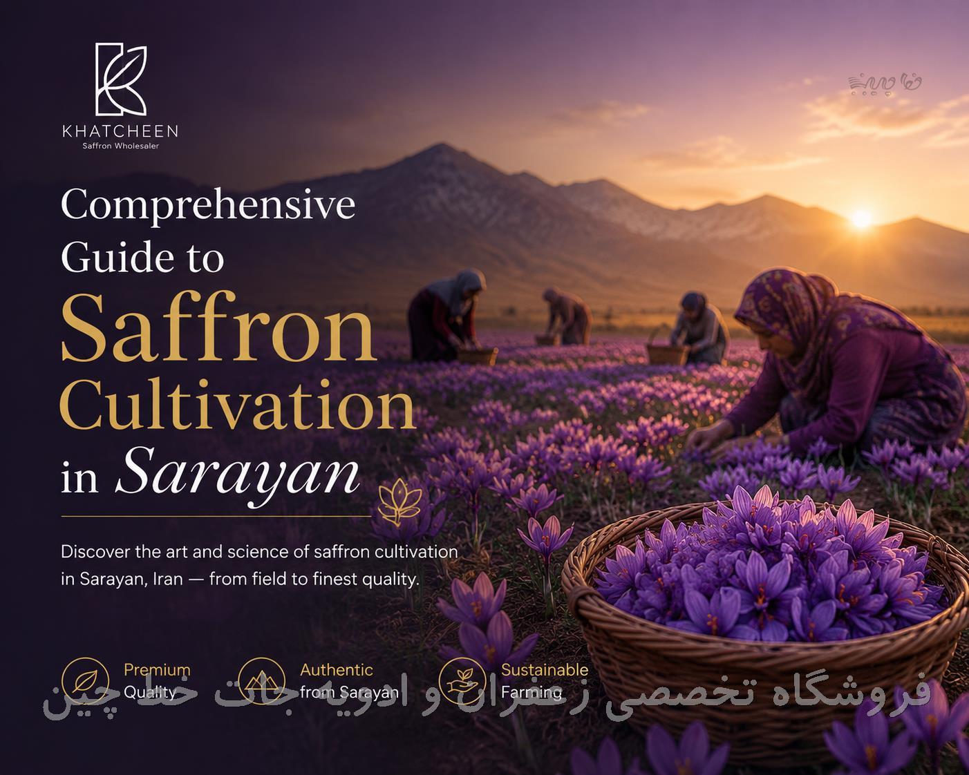 کاشت زعفران در شهرستان سرایان؛ راهنمای جامع روش‌های کشت، نگهداری و فصل برداشت زعفران